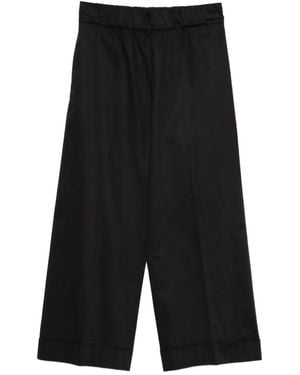 D.exterior Cropped Pants - Black