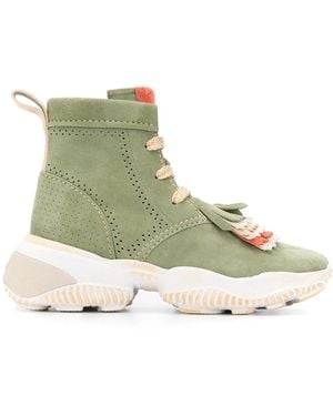 Hogan Botas Con Ribetes De Flecos - Verde