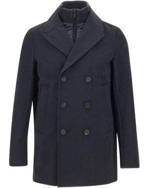 Rrd Double-Breasted Peacoat Jacket - Blue