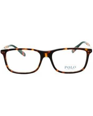 Polo Ralph Lauren Rectangle-Frame Glasses - Black