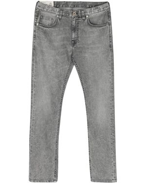 Eleventy Jeans Affusolati A Vita Media - Grigio