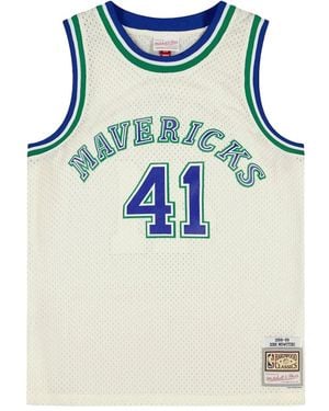 Mitchell & Ness Dirk Nowitzki Dallas Mavericks Tank Top - Blue