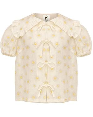 Sleeper Blouse Puff En Lin - Natural