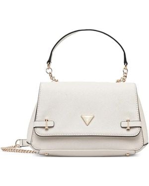 Guess Rosalba Chain Triangle Cross Body Bag - White