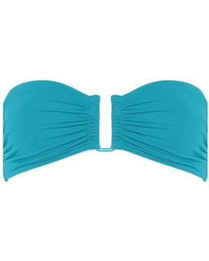 Eres Show Bandeau Bikini Top - Blue