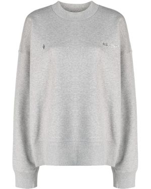 The Attico Sweatshirt Mit Logo-Applikation - Grau