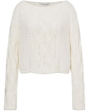 Alberta Ferretti 3dニット セーター - ホワイト