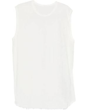 69 by Isaac Sellam Frayed-Hem Tank Top - White