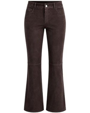 Stouls Dean Suede Trousers - Brown