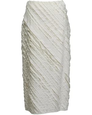 Christian Wijnants Simbi Textured Midi Skirt - Grey