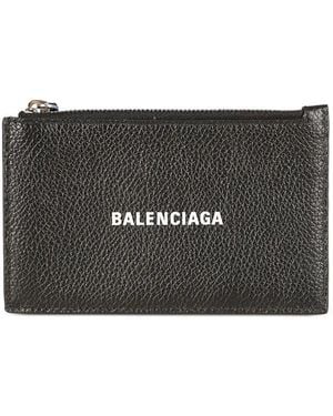 Balenciaga Logo Card Holder - Black