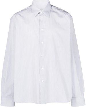 Lanvin Pinstripe-Print Cotton Shirt - White