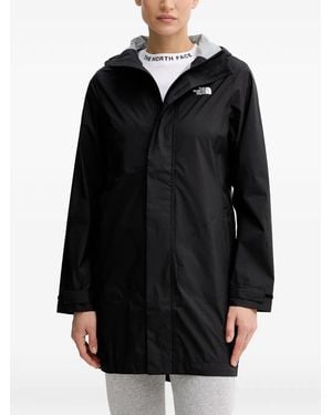 The North Face Hooded Ripstop Packable Parka Coat - Black