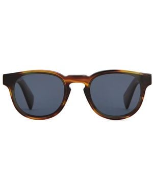 Tod's Logo Round-Frame Sunglasses - Blue