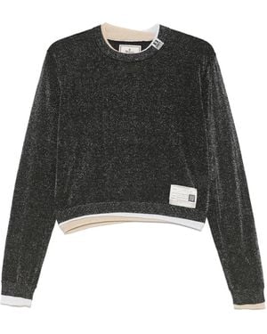 Maison Mihara Yasuhiro Jersey con triple capa - Negro