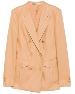 Tagliatore Double-Breasted Blazer - Natural