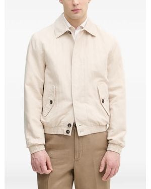 Benetton Linen-Blend Jacket - Natural