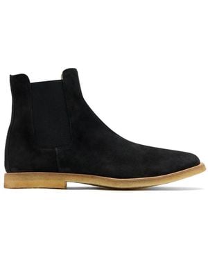 Common Projects Suede Chelsea Boots - Black
