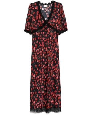 RIXO London Vestido Annina - Rojo