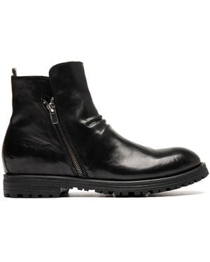 Officine Creative レザー アンクルブーツ - ブラック