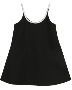 Rohe A-Line Appliqué Mini Dress - Black