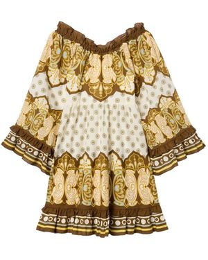 La DoubleJ Boho Mini Dress - Natural
