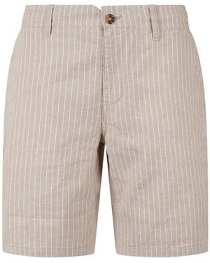 MC2 Saint Barth Pinstriped Shorts - Natural