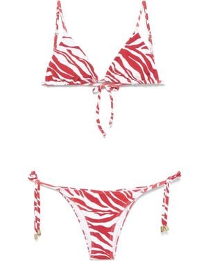 Cia.Marítima Bikini estampado - Rojo