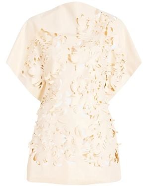 Proenza Schouler Dima Laser-Cut Top - Natural