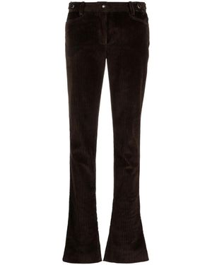 Dolce & Gabbana Bell-bottom Corduroy Trousers - Black