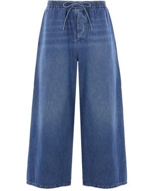 Loewe Vaqueros capri de algodón - Azul