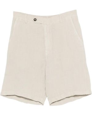 MC2 Saint Barth Sebastian Linen Shorts - Natural