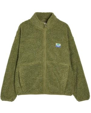 American Vintage Hoktown Jack Met Logo En Rits - Groen