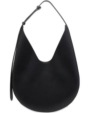 Aesther Ekme Hobo Leather Shoulder Bag - Black