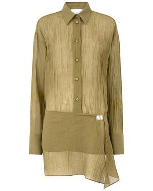 The Attico Military Mini Dress - Green