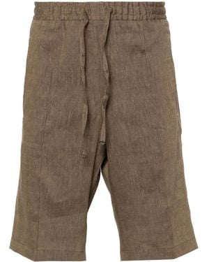 Corneliani Slub-Texture Shorts - Grey