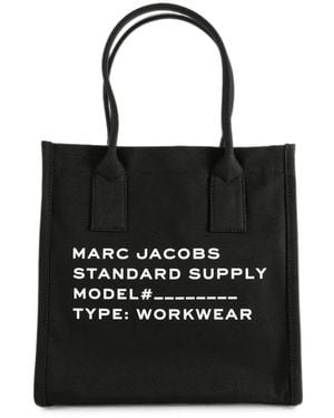 Marc Jacobs Logo-Print Tote Bag - Black