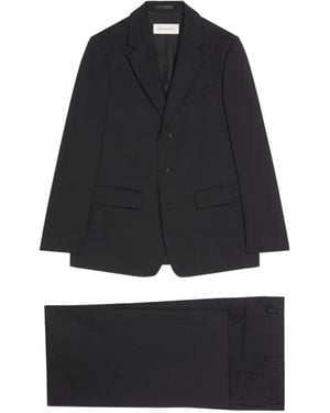 Dries Van Noten Flap-Pocket Single Breasted Suit - Black