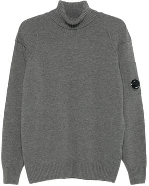 C.P. Company Roll-Neck Jumper - Grey