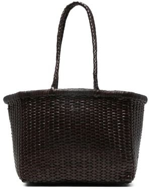 Dragon Diffusion Petit Sac À Main B Weave En Cuir - Noir