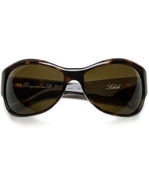 Chimi Lilah Oval-Frame Sunglasses - Black