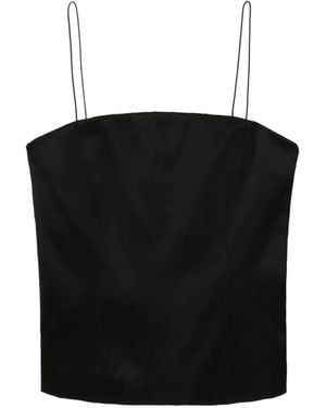 Helmut Lang Spaghetti-Strap Top - Black