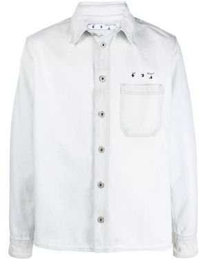 Off-White c/o Virgil Abloh Giacca Denim Arrows - Bianco