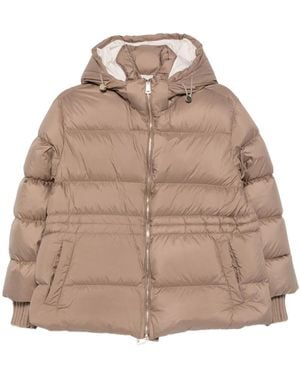 Fabiana Filippi Hooded-Quilted Jacket - Natural