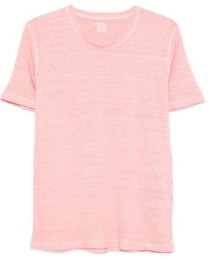 120% Lino Round-Neck T-Shirt - Pink