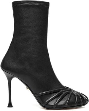 ALEVI 95Mm Pleated Boots - Black