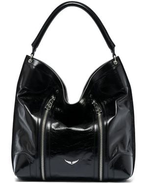 Zadig & Voltaire Sunny レザーショルダーバッグ - ブラック