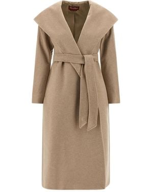 Max Mara Abrigo con capucha - Neutro