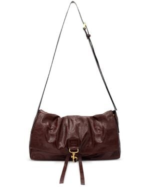 RADICA STUDIO Midi La Bisaccia Soufflè Shoulder Bag - Brown