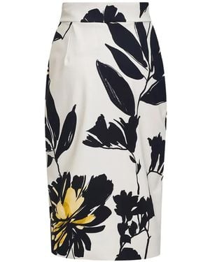 La Petite Robe Di Chiara Boni Floral-Print Skirt - White
